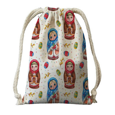 Bandă de imprimare digitală de pânză de călătorie pânză set rusesc model bebeluș rucsac rucsac geantă de călătorie