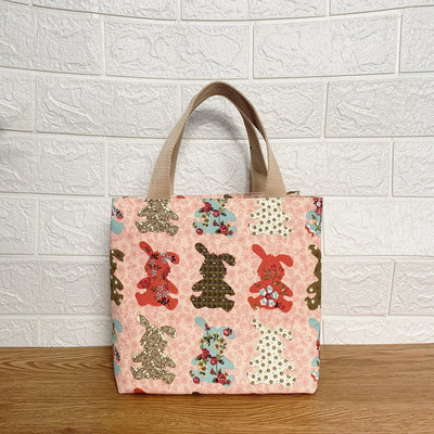 Genți de prânz din pânză cu izolare termică, drăguț, desene animate, munca școlară, geantă de mână pentru depozitarea alimentelor pentru femei, husă de picnic în aer liber