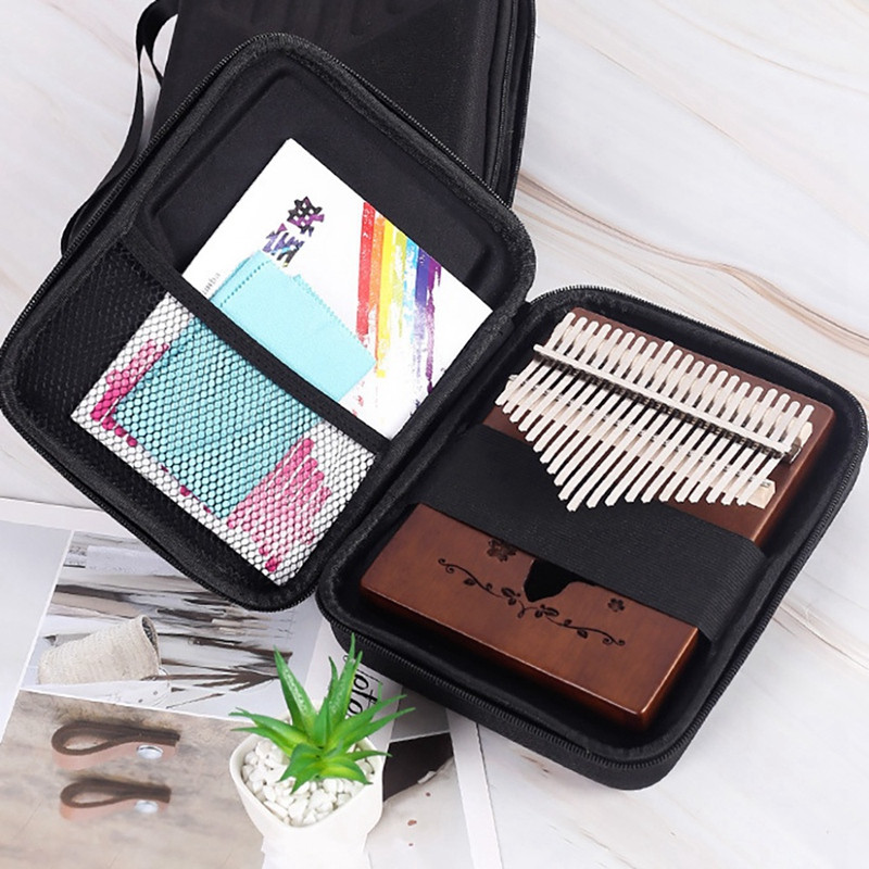 Kalimba Case Thumb Piano Box Bag Ūdensizturīgs Triecienizturīgs Perkusijas Tastatūras Mūzikas instrumentu daļa