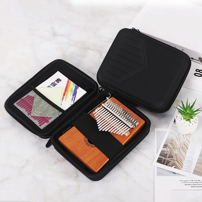 Kalimba Case Thumb Piano Box Bag Ūdensizturīgs Triecienizturīgs Perkusijas Tastatūras Mūzikas instrumentu daļa