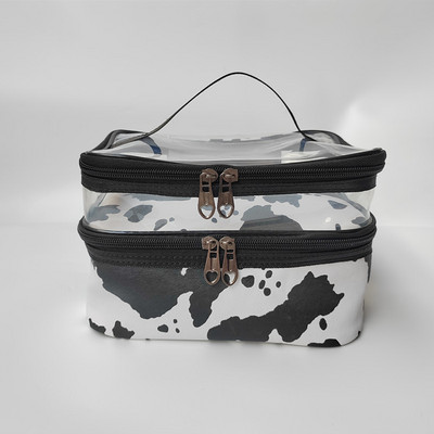 Új többfunkciós utazó átlátszó sminktáska nagy kapacitású utazási sminkrendező vízálló piperecikkekhez szépségtároló sminktokok