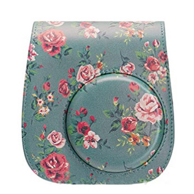 Fotoaparato dėklas, suderinamas su Fujifilm Instax Mini 11 momentinių filmų fotoaparato PU odinio krepšio dangteliu su reguliuojamu peties dirželiu