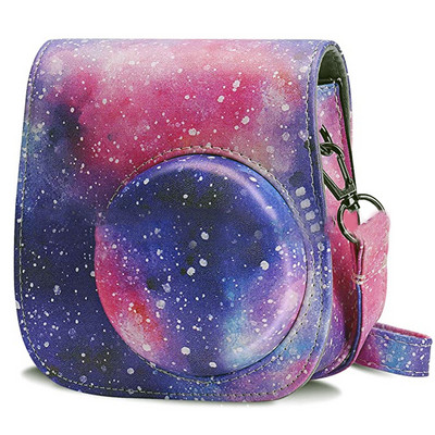 Fotoaparato dėklas, suderinamas su Fujifilm Instax Mini 11 momentinių filmų fotoaparato PU odinio krepšio dangteliu su reguliuojamu peties dirželiu