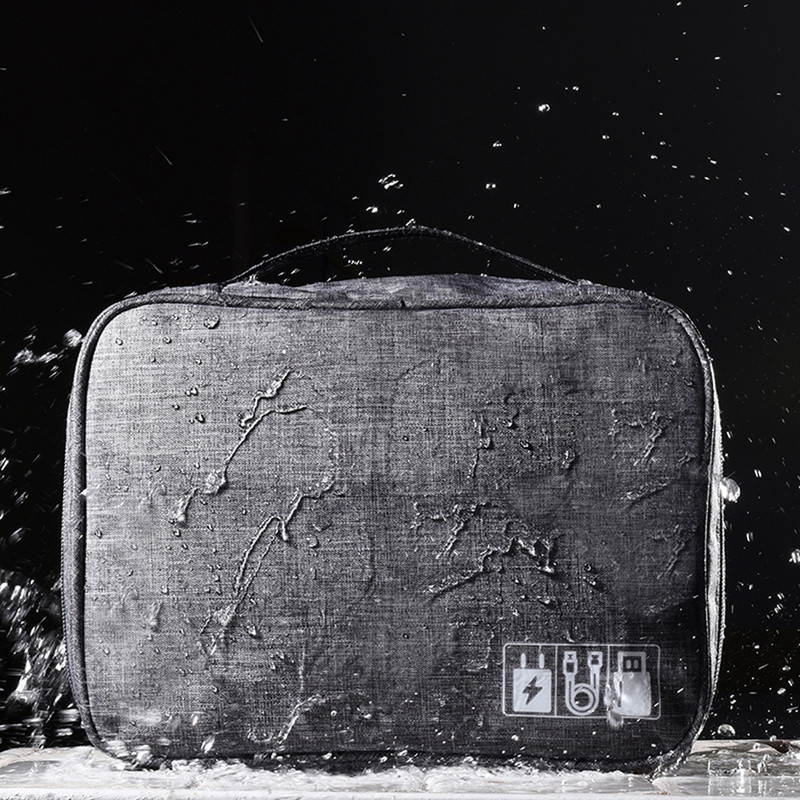 Torba za putni kabel Prijenosni digitalni USB gadget Organizator Vodootporan Punjač baterija Žice Kozmetička torbica s patentnim zatvaračem Torbica za pohranu