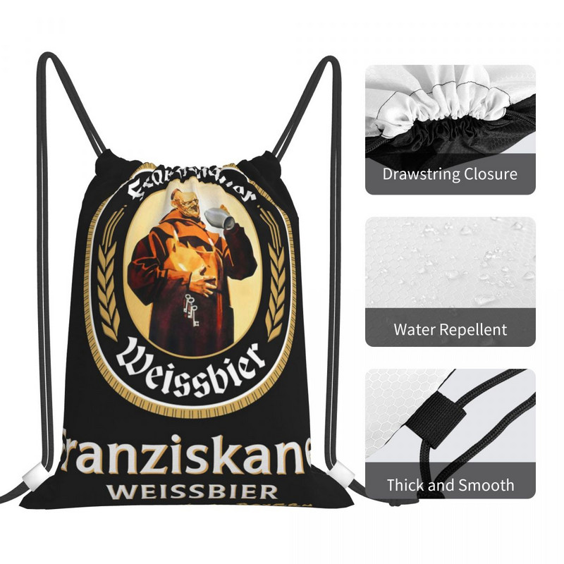 Franziskaner Weissbier 1 Genți cu șnur Rucsaci Rucsacuri Geanta Kawaii Rucsac pentru bărbați Rucsac pentru copii