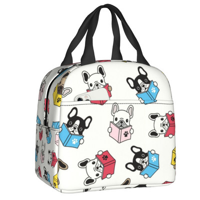Kutija za ručak francuskog buldoga Ženske višenamjenske ljubavnice Francuza Hladnjak Termo izolirana torba za ručak Školska djeca Studenti