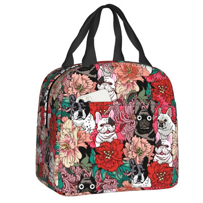Kutija za ručak francuskog buldoga Ženske višenamjenske ljubavnice Francuza Hladnjak Termo izolirana torba za ručak Školska djeca Studenti