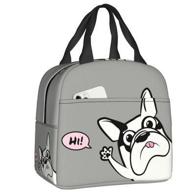 Kutija za ručak francuskog buldoga Ženske višenamjenske ljubavnice Francuza Hladnjak Termo izolirana torba za ručak Školska djeca Studenti