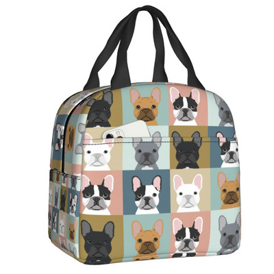 Kutija za ručak francuskog buldoga Ženske višenamjenske ljubavnice Francuza Hladnjak Termo izolirana torba za ručak Školska djeca Studenti