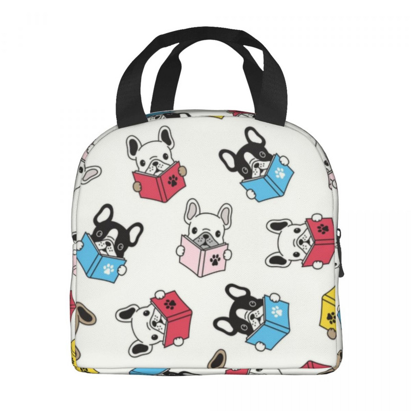 Kutija za ručak francuskog buldoga Ženske višenamjenske ljubavnice Francuza Hladnjak Termo izolirana torba za ručak Školska djeca Studenti