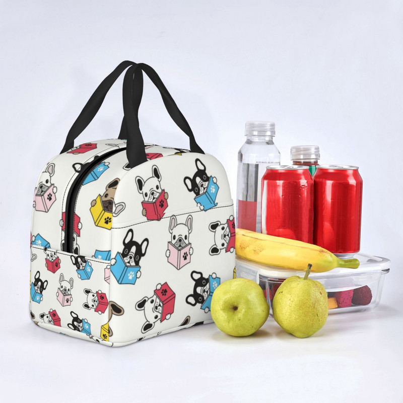 Kutija za ručak francuskog buldoga Ženske višenamjenske ljubavnice Francuza Hladnjak Termo izolirana torba za ručak Školska djeca Studenti