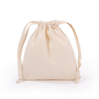 Mala platnena torbica s uzicom Prijenosna torbica za pohranu kozmetičkog nakita Putna torbica Otporna na prašinu Torbe od eko pamučne tkanine za žene Jednobojne