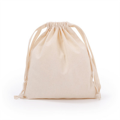 Mala platnena torbica s uzicom Prijenosna torbica za pohranu kozmetičkog nakita Putna torbica Otporna na prašinu Torbe od eko pamučne tkanine za žene Jednobojne