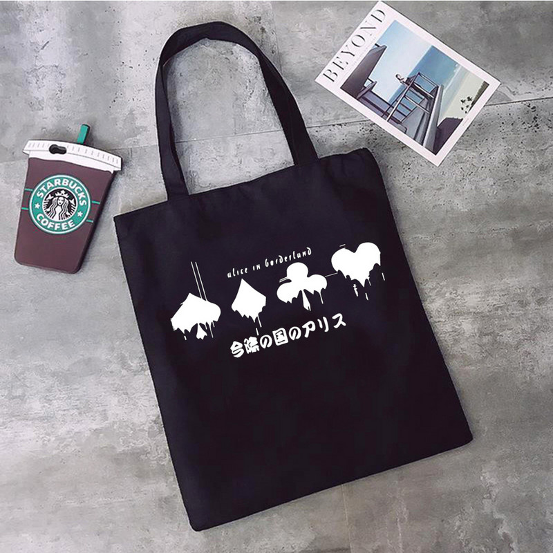 Nákupná taška Alice in Borderlands kabelka tote shopper shopper jutová taška bolso taška sacola bolsa compra custom