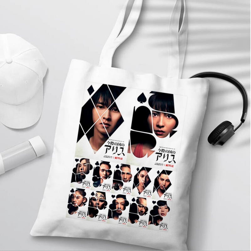 Nákupná taška Alice in Borderlands kabelka tote shopper shopper jutová taška bolso taška sacola bolsa compra custom