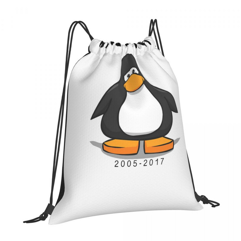 Club Penguin Never Forget Pingutusnöörid Kotid Seljakotid Koolikott Kangast kott Õlakottid Seljakott Hoiukott
