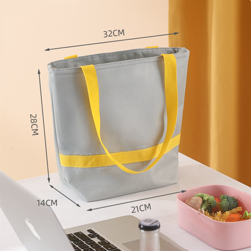 Divat nagy kapacitású szigetelt ebédlőtáska Oxford textilből készült termikus piknik hűtőtáskák Bento élelmiszerdoboz tároló konténer kézitáskák