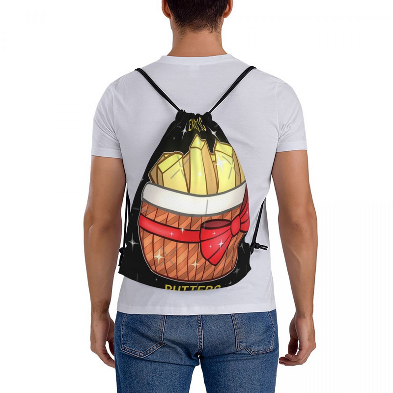 Fnaf Exotic Butters 2 genți cu șnur Rucsacuri de călătorie cu șnur Rucsac anime școală