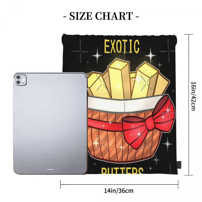 Fnaf Exotic Butters 2 genți cu șnur Rucsacuri de călătorie cu șnur Rucsac anime școală