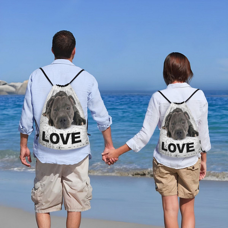 Batoh so šnúrkou pre psov, športová taška do posilňovne pre ženy a mužov, EBT Cute Love Training Bagpack