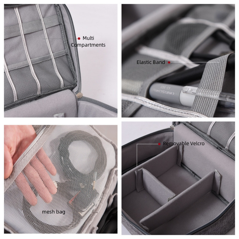 Prijenosna kabelska torba za pohranu Vodootporni digitalni organizator USB podatkovna linija Power Bank torba za pohranu Putna kozmetička torbica za organizatore