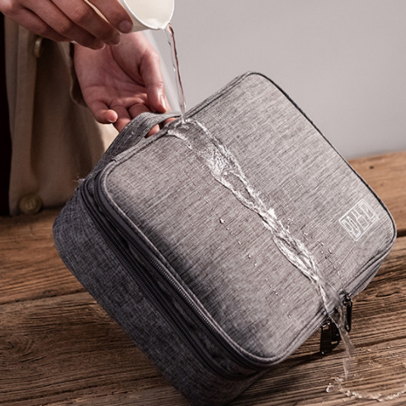 Prijenosna kabelska torba za pohranu Vodootporni digitalni organizator USB podatkovna linija Power Bank torba za pohranu Putna kozmetička torbica za organizatore