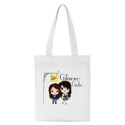 Gilmore Girls Graphic Print Shopper Casual Packge Pirkinių krepšiai Rankinė Didelės talpos krepšys pečių krepšiai Ecobag Daugkartinio naudojimo