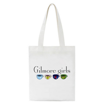 Gilmore Girls Graphic Print Shopper Casual Packge Pirkinių krepšiai Rankinė Didelės talpos krepšys pečių krepšiai Ecobag Daugkartinio naudojimo