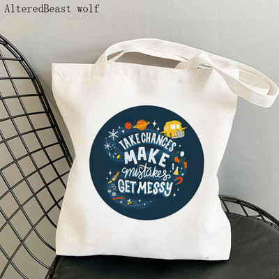 Tanári kellékek Bevásárlótáska Speciális oktatás Tanári táska Vászon Shopper Bag lány kézitáska Vállas hölgy ajándéktáska