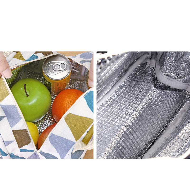 Cutie de prânz izolată termic Geantă portabilă pentru prânz Geanta frigorifică Bento Husă Container pentru prânz Geanta pliabilă pentru prânz Lancheira