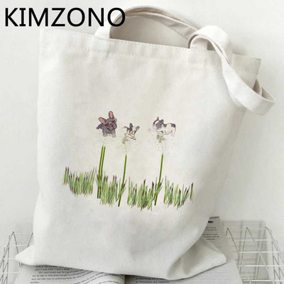 Torba za kupnju francuskog buldoga torba za višekratnu upotrebu torba za recikliranje platnena ekološka torba za kupnju sac cabas ecobag bolsas reutilizables sac tissu