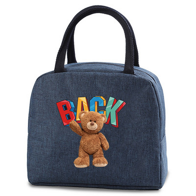 Pusdienu soma Mode Bērnu Sievietēm Vīriešu Siltumizolācija Lāču Apdruka Pārnēsājams Ceļojumu Pikniks Pārtikas Uzglabāšanas Kaste Ledusskapis Dzesētājs Rokassomu Tote