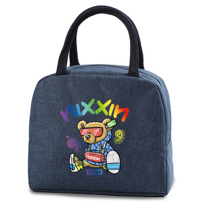 Pusdienu soma Mode Bērnu Sievietēm Vīriešu Siltumizolācija Lāču Apdruka Pārnēsājams Ceļojumu Pikniks Pārtikas Uzglabāšanas Kaste Ledusskapis Dzesētājs Rokassomu Tote