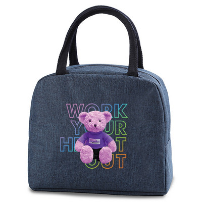 Pusdienu soma Mode Bērnu Sievietēm Vīriešu Siltumizolācija Lāču Apdruka Pārnēsājams Ceļojumu Pikniks Pārtikas Uzglabāšanas Kaste Ledusskapis Dzesētājs Rokassomu Tote