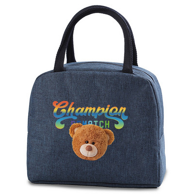 Pusdienu soma Mode Bērnu Sievietēm Vīriešu Siltumizolācija Lāču Apdruka Pārnēsājams Ceļojumu Pikniks Pārtikas Uzglabāšanas Kaste Ledusskapis Dzesētājs Rokassomu Tote