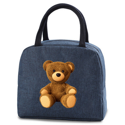 Pusdienu soma Mode Bērnu Sievietēm Vīriešu Siltumizolācija Lāču Apdruka Pārnēsājams Ceļojumu Pikniks Pārtikas Uzglabāšanas Kaste Ledusskapis Dzesētājs Rokassomu Tote