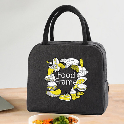 Geantă de transport pentru prânz Genți portabile termoizolante pentru femei, copii, excursii la școală, prânz, picnic, cină, răcitor pentru alimente, genți de mână din pânză