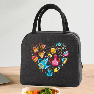 Geantă de transport pentru prânz Genți portabile termoizolante pentru femei, copii, excursii la școală, prânz, picnic, cină, răcitor pentru alimente, genți de mână din pânză