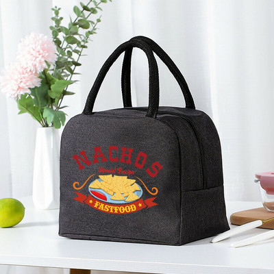 Geantă de transport pentru prânz Genți portabile termoizolante pentru femei, copii, excursii la școală, prânz, picnic, cină, răcitor pentru alimente, genți de mână din pânză