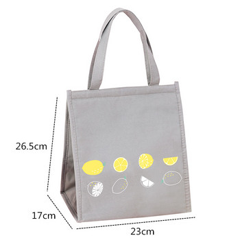 PURDORED 1 Pc Cartoon Fruit Lunch Bag Women Thermal Picnic Lunch Box Bag Insulation Bento Pouch Travel Food Fruit Organizer