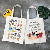 Gilmore Girls Luke's Diner Drink Coffee Platnene torbe na rame Velikog kapaciteta Harajuku torba za koledž Ženska torba Torba za kupovinu