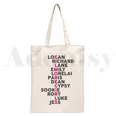 Gilmore Girls Luke's Diner Drink Coffee Platnene torbe na rame Velikog kapaciteta Harajuku torba za koledž Ženska torba Torba za kupovinu