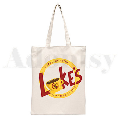 Gilmore Girls Luke's Diner Drink Coffee Platnene torbe na rame Velikog kapaciteta Harajuku torba za koledž Ženska torba Torba za kupovinu