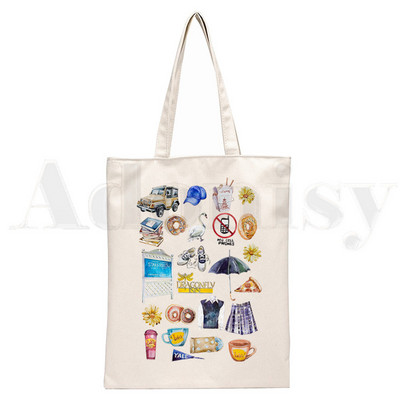 Gilmore Girls Luke's Diner Drink Coffee Platnene torbe na rame Velikog kapaciteta Harajuku torba za koledž Ženska torba Torba za kupovinu