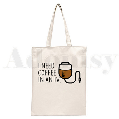 Gilmore Girls Luke's Diner Drink Coffee Platnene torbe na rame Velikog kapaciteta Harajuku torba za koledž Ženska torba Torba za kupovinu