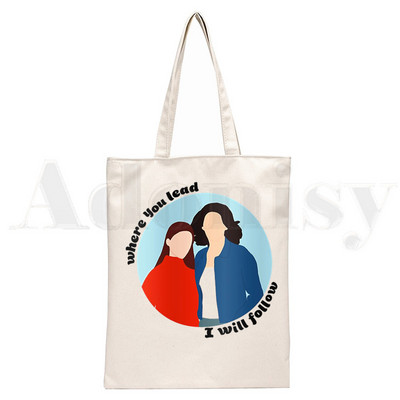 Gilmore Girls Luke's Diner Drink Coffee Platnene torbe na rame Velikog kapaciteta Harajuku torba za koledž Ženska torba Torba za kupovinu