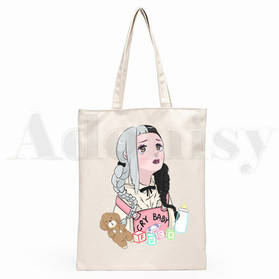 Melanie Martinez Kpop Letné grafické estetické grafické kreslené potlače Nákupné tašky Dievčenská móda Ležérne balenie Kabelka