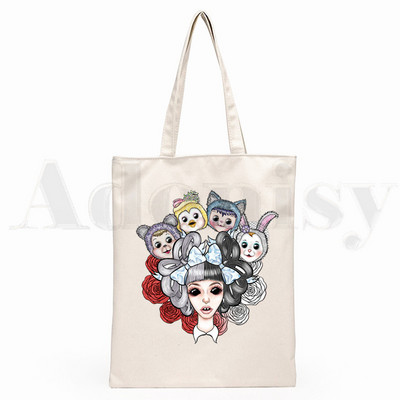 Melanie Martinez Kpop Letné grafické estetické grafické kreslené potlače Nákupné tašky Dievčenská móda Ležérne balenie Kabelka