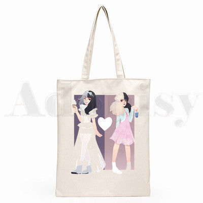 Melanie Martinez Kpop Letné grafické estetické grafické kreslené potlače Nákupné tašky Dievčenská móda Ležérne balenie Kabelka