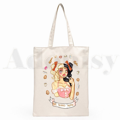 Melanie Martinez Kpop Letné grafické estetické grafické kreslené potlače Nákupné tašky Dievčenská móda Ležérne balenie Kabelka
